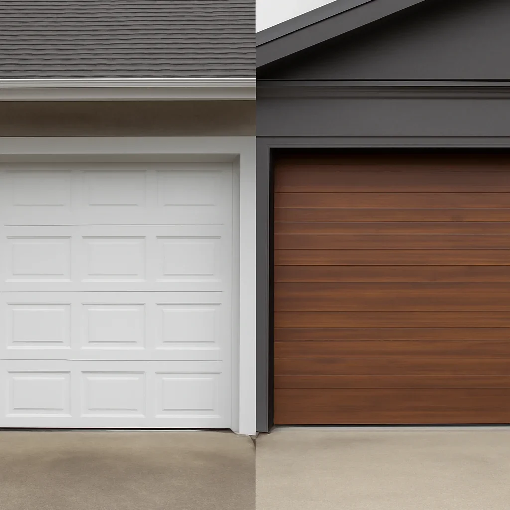 Side-by-side garage door provider comparison for a BC residential property