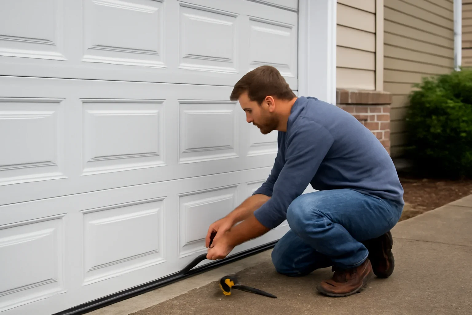 Garage Door Weather Seal Replacement Before Rainy Season editorial image for a Langley garage door article