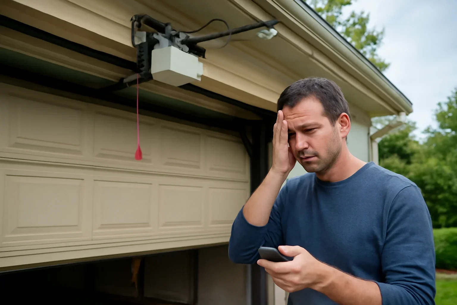 Top Signs You Need a New Garage Door Opener editorial image for a Langley garage door article