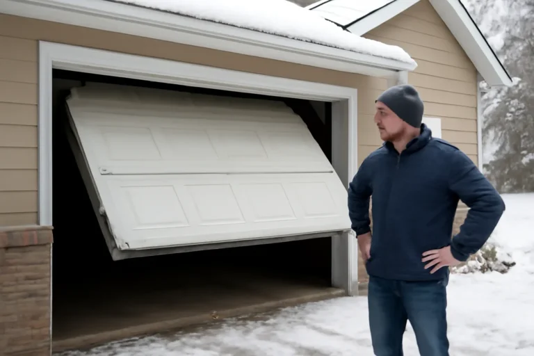 Why Garage Doors Go Off Track During Langley Winters editorial image for a Langley garage door article