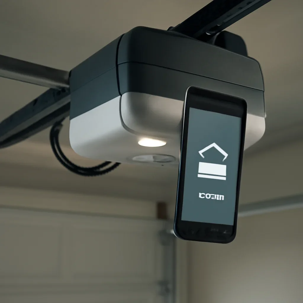 Close-up detail related to why smart garage door openers are popular in new langley neighborhoods
