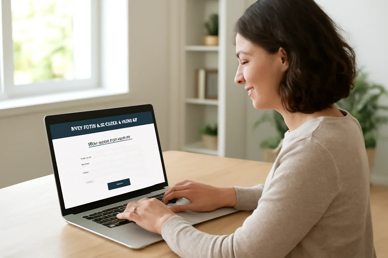 Langley homeowner submitting an online garage door service request