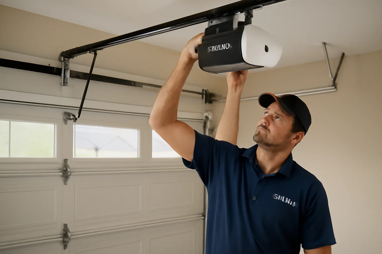 Amarr garage door installed on a residential property in Langley