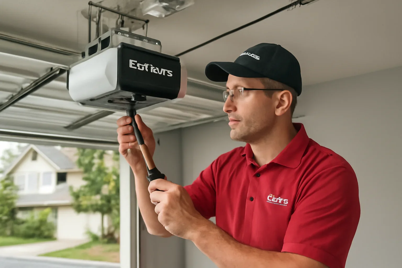 LiftMaster garage door opener service and setup support at a Langley home