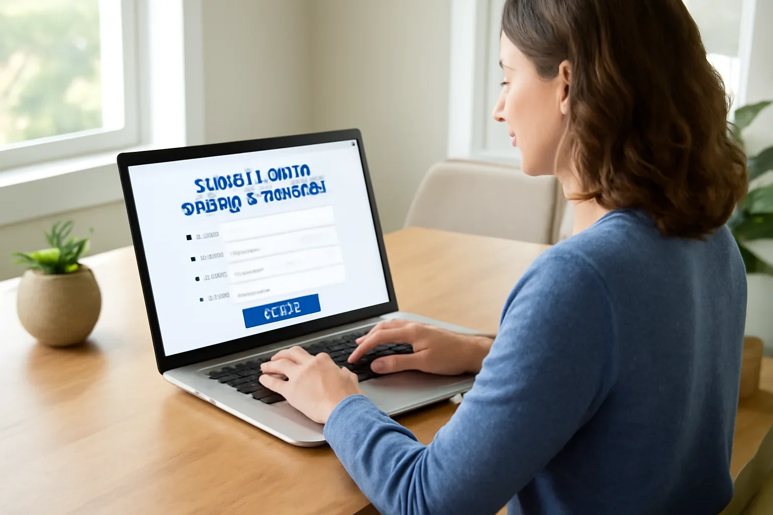 Langley homeowner submitting an online garage door estimate request