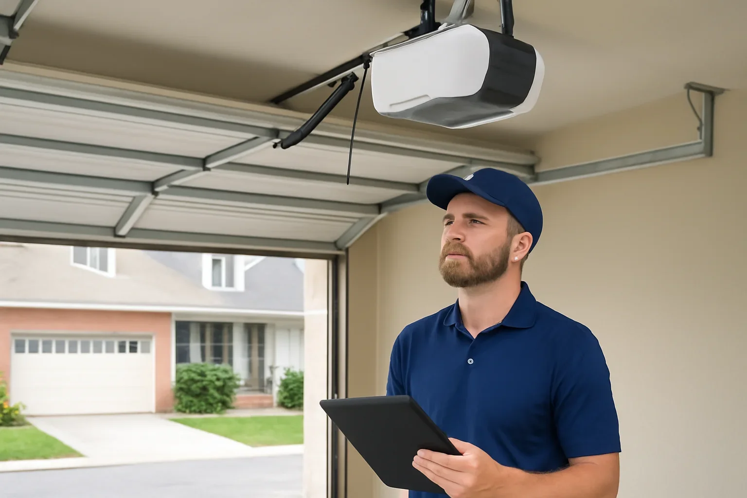 Garage door opener installation consultation for a residential property in Langley