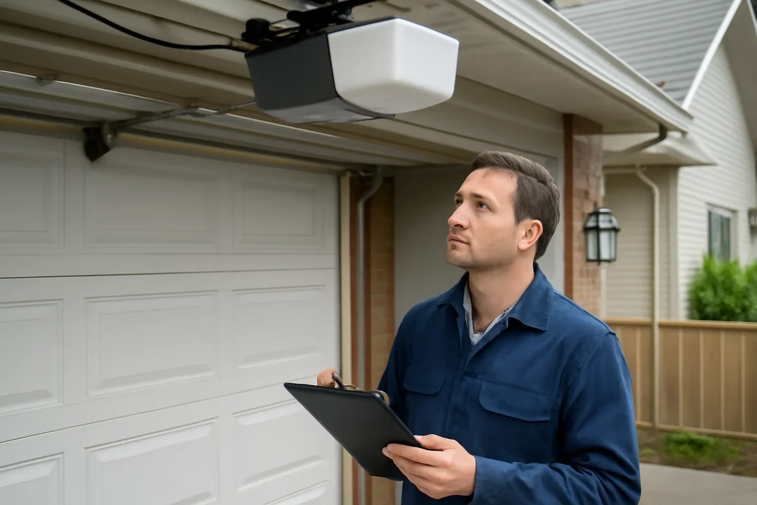 Garage door opener replacement consultation for a residential property in Langley