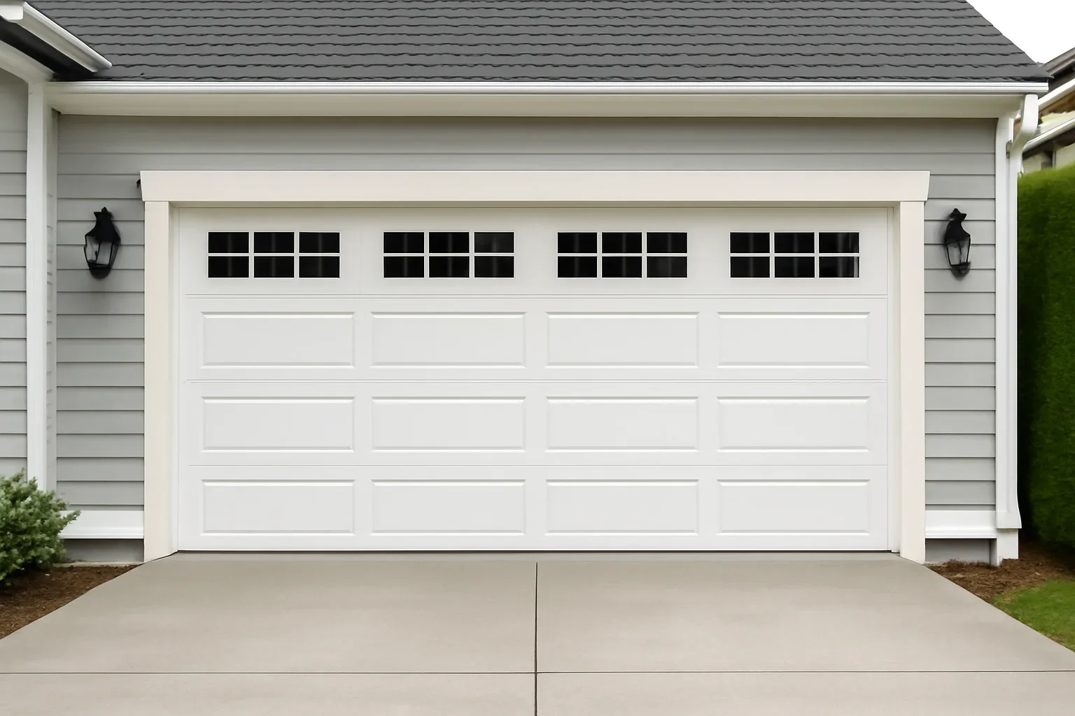 Langley homeowner reading garage door service reviews and customer feedback