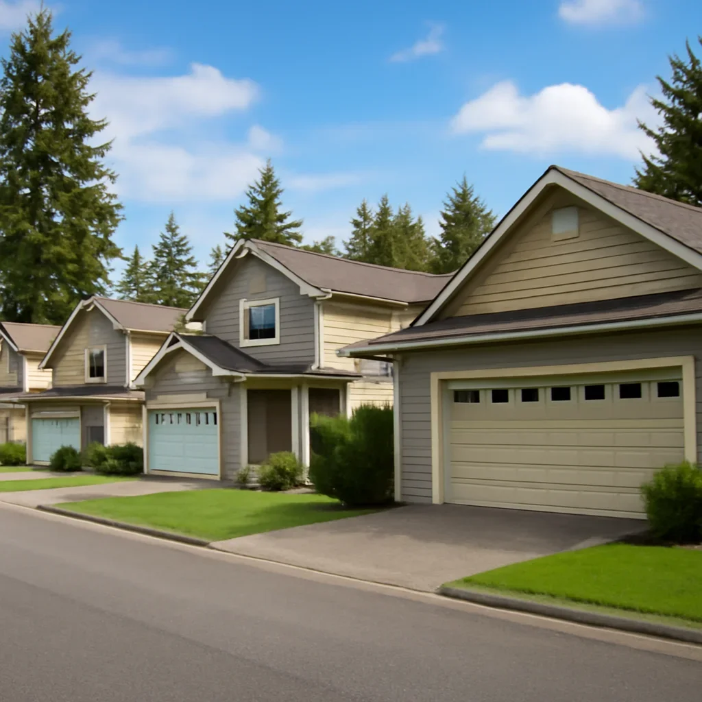 Garage door sections on Aldergrove homes and detached garages being reviewed for panel compatibility