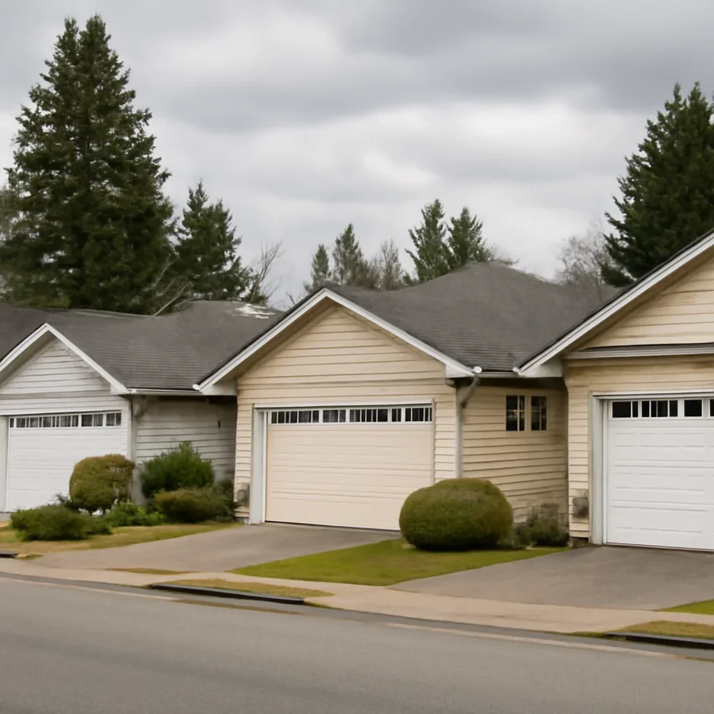 Inspection of garage door roller, bearing, hinge, and track condition in Aldergrove