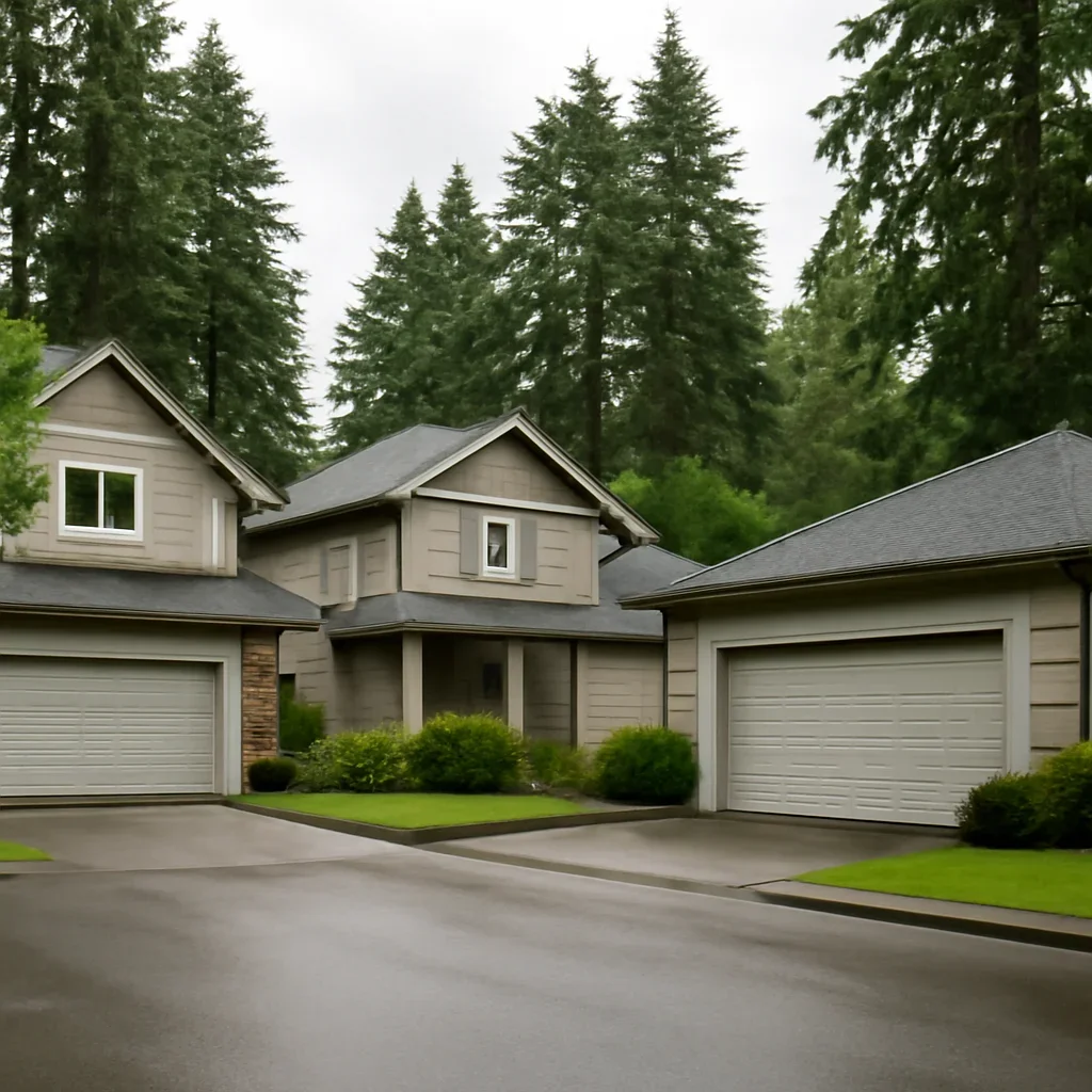 Inspection of garage door cable, drum, spring, and bottom fixture components in Brookswood