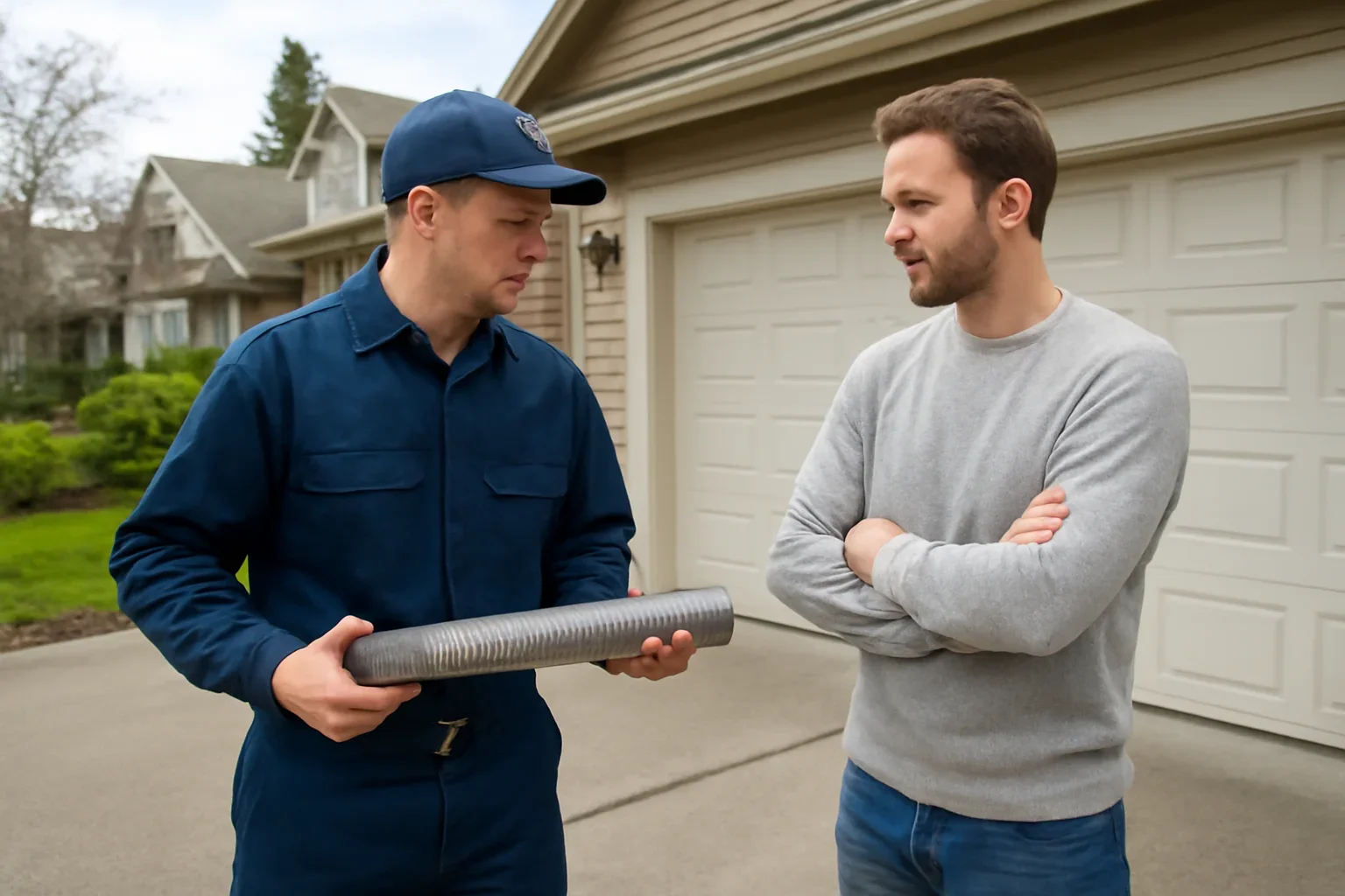 Garage door spring repair for a residential property in Fernridge