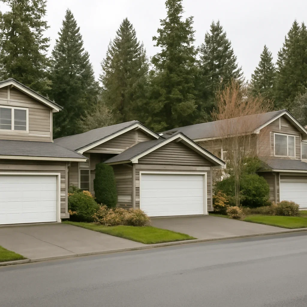 Inspection of a stuck, damaged, or unsafe garage door at a Fernridge property
