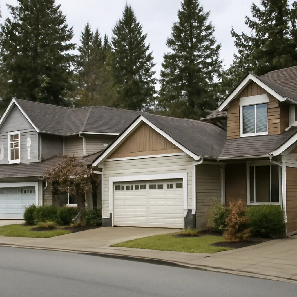 Measuring ceiling clearance, rail length, door balance, sensors, and controls for a Fort Langley garage door opener