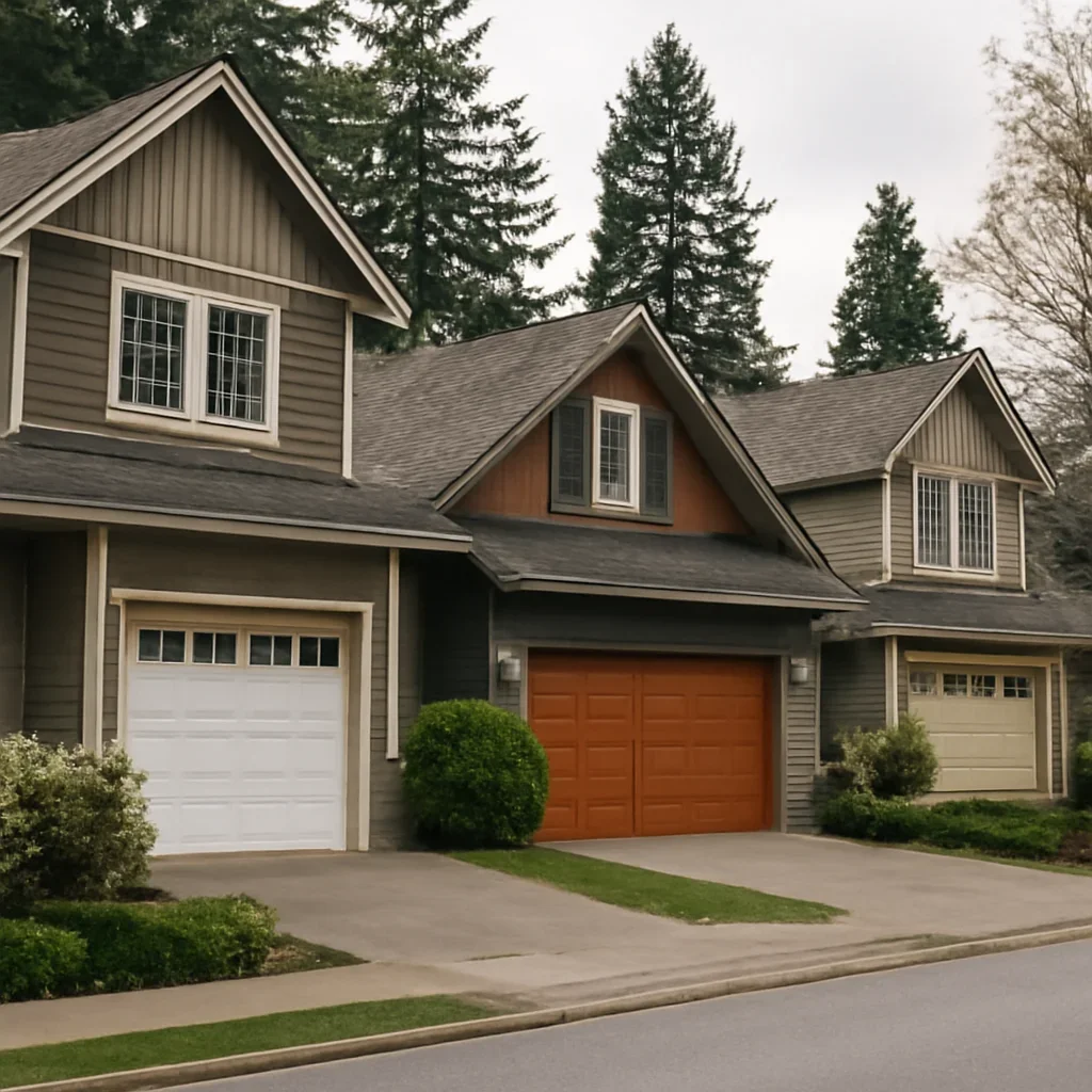 Residential garage door and safety sensor system in Fort Langley