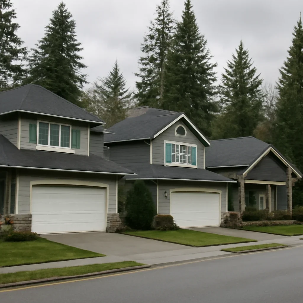 Garage and outbuilding door options for a rural Glen Valley property