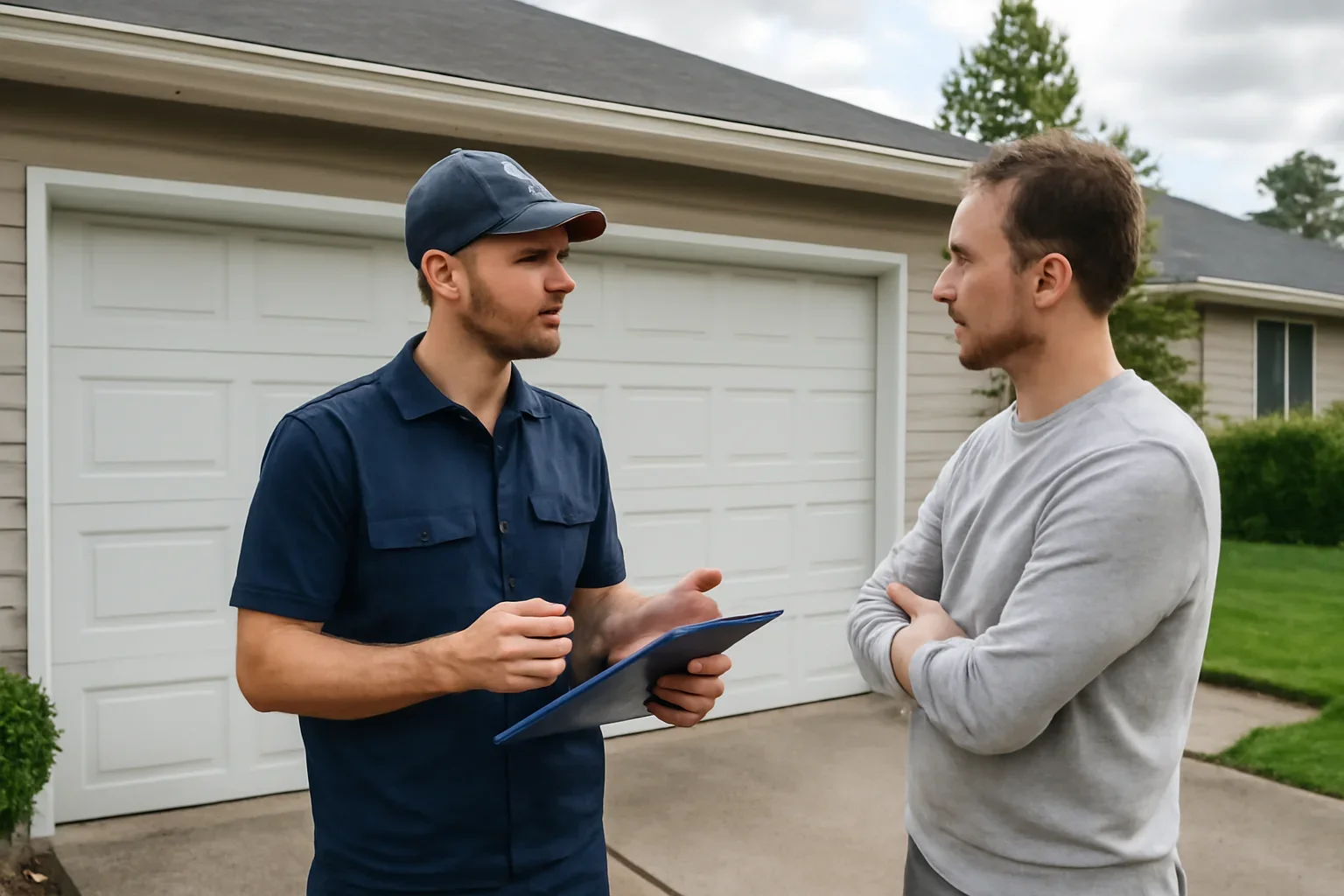 Garage door services for a rural residential property in Glen Valley