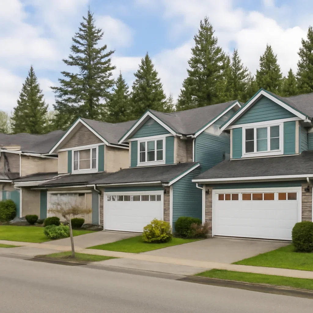 Residential garage doors and local property access in Langley City