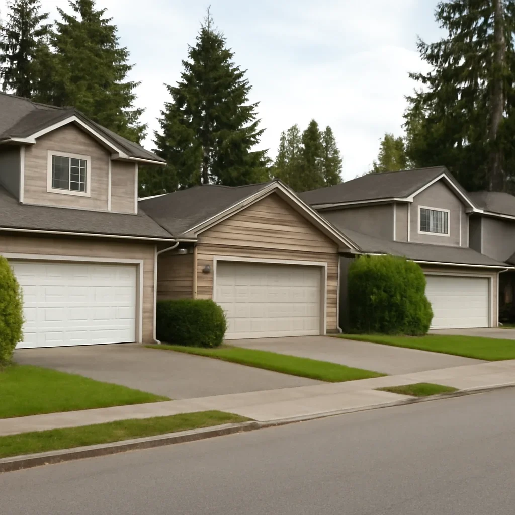 Residential garages and property access conditions in Langley City
