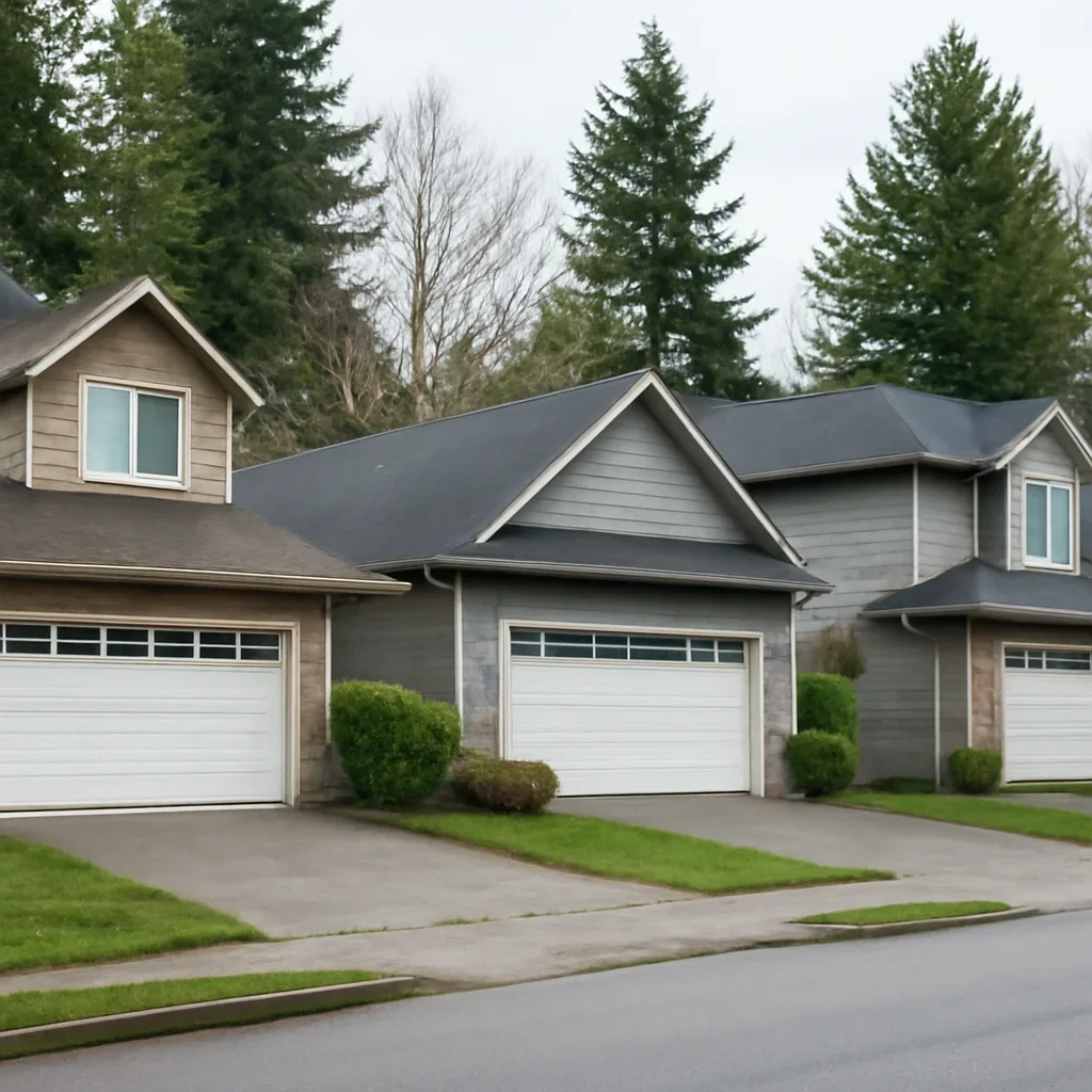 Residential garages and property access conditions in Langley City