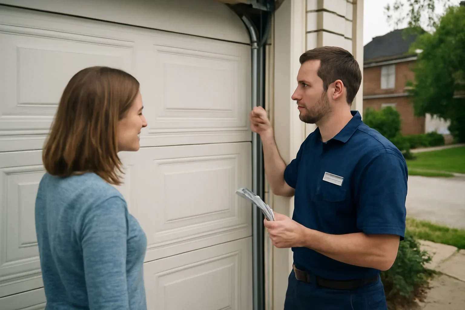 Garage door cable repair for a residential property in Milner