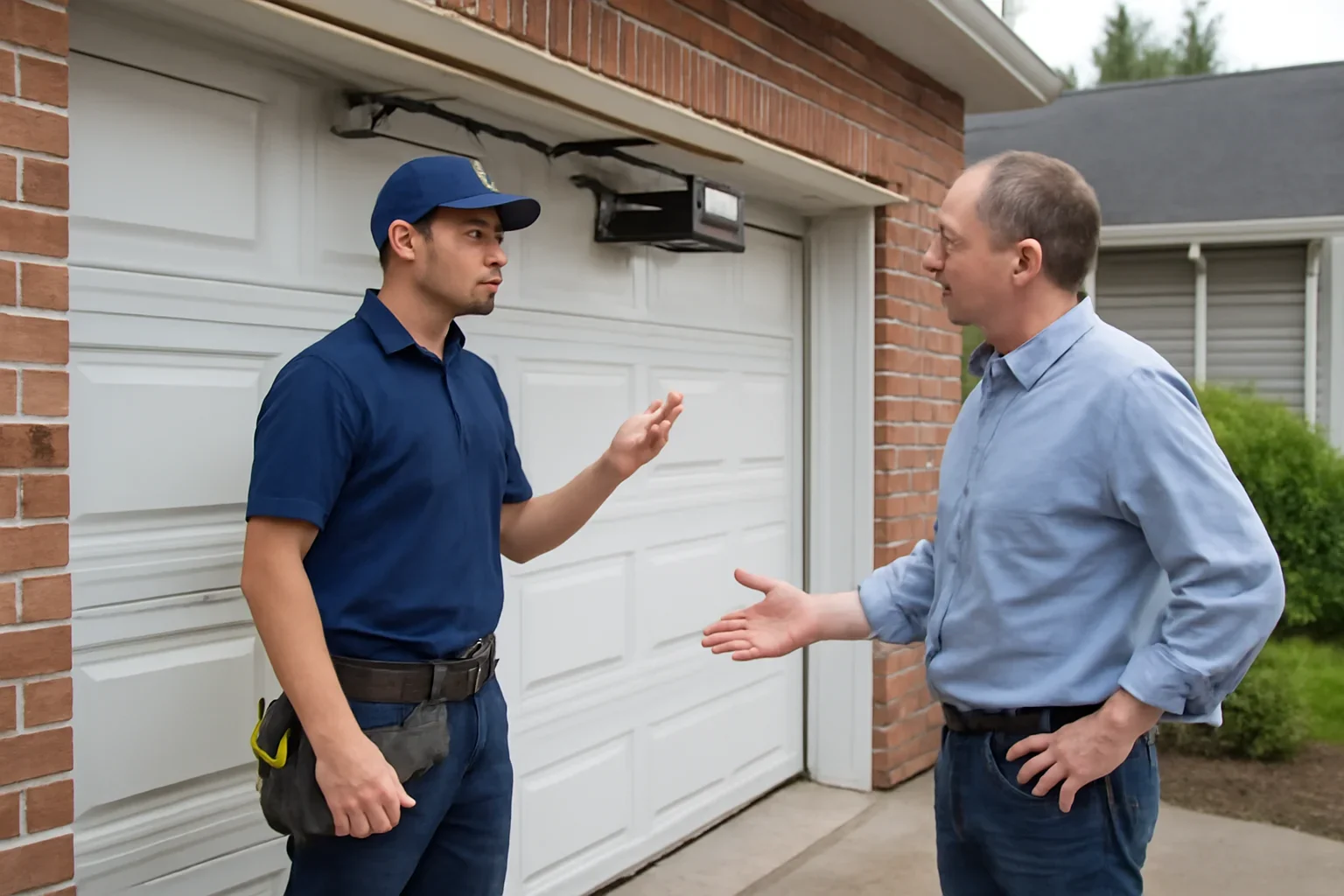 Garage door opener repair in Milner for a residential property