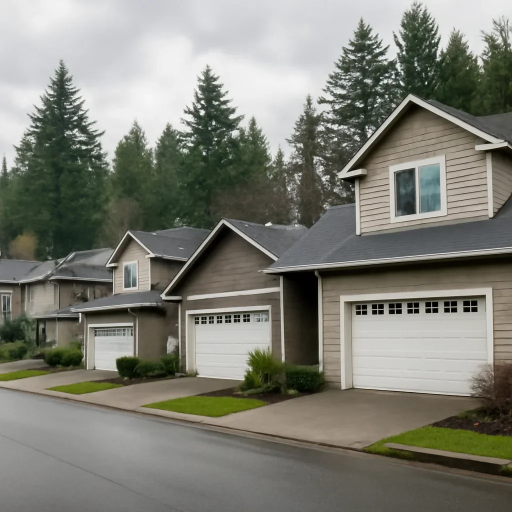 Garage doors on homes and properties in Milner Langley