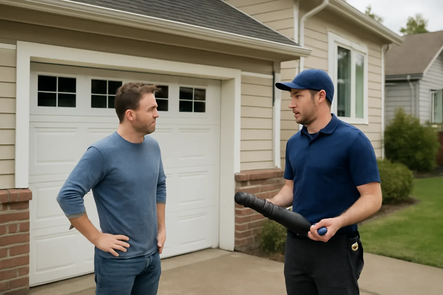 Garage door spring repair in Milner for a residential garage door