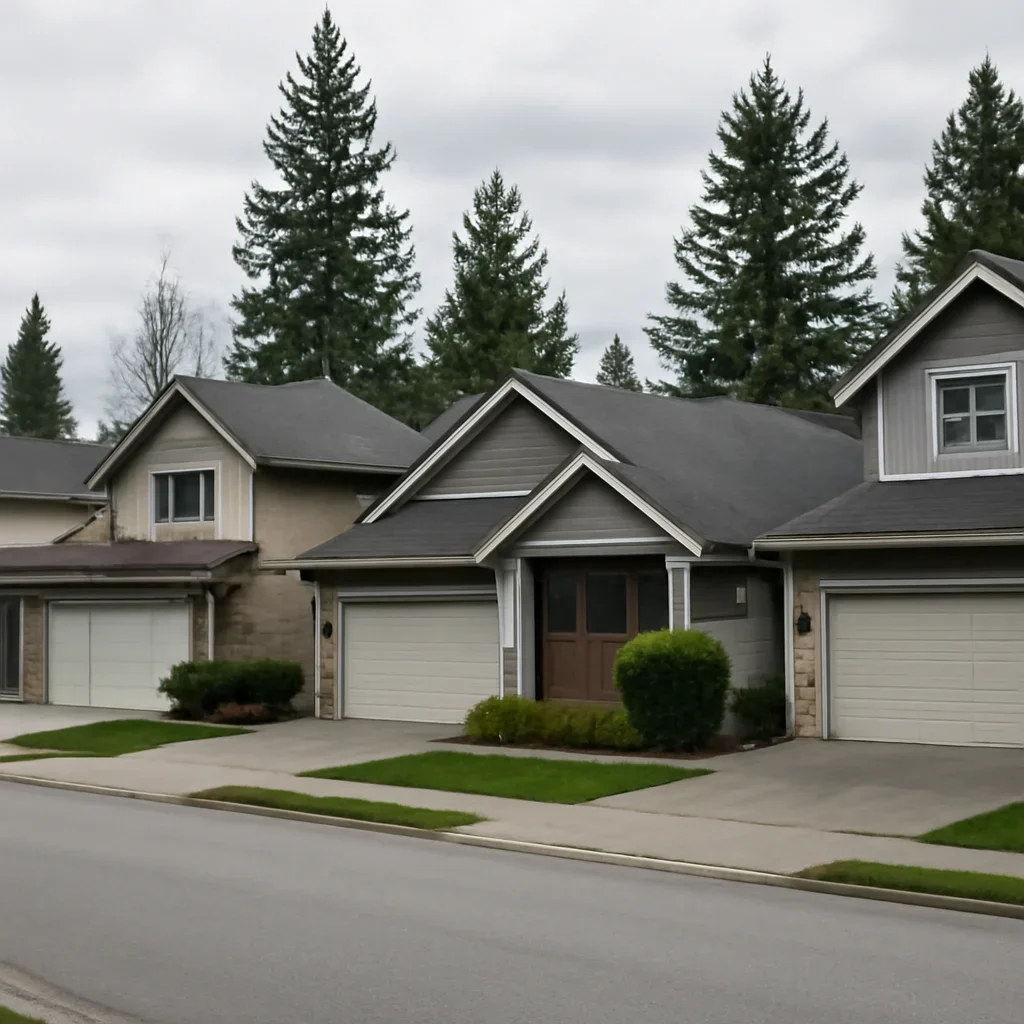 Garage doors on homes and properties in Milner Langley
