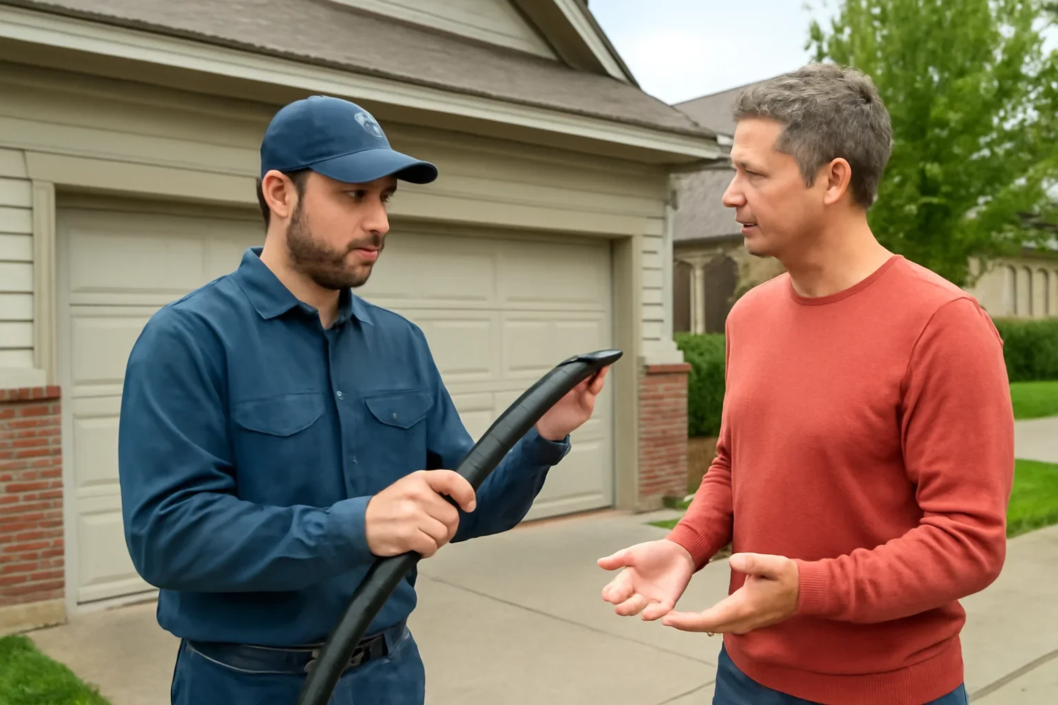 Garage door weather seal replacement in Murrayville for a residential garage door