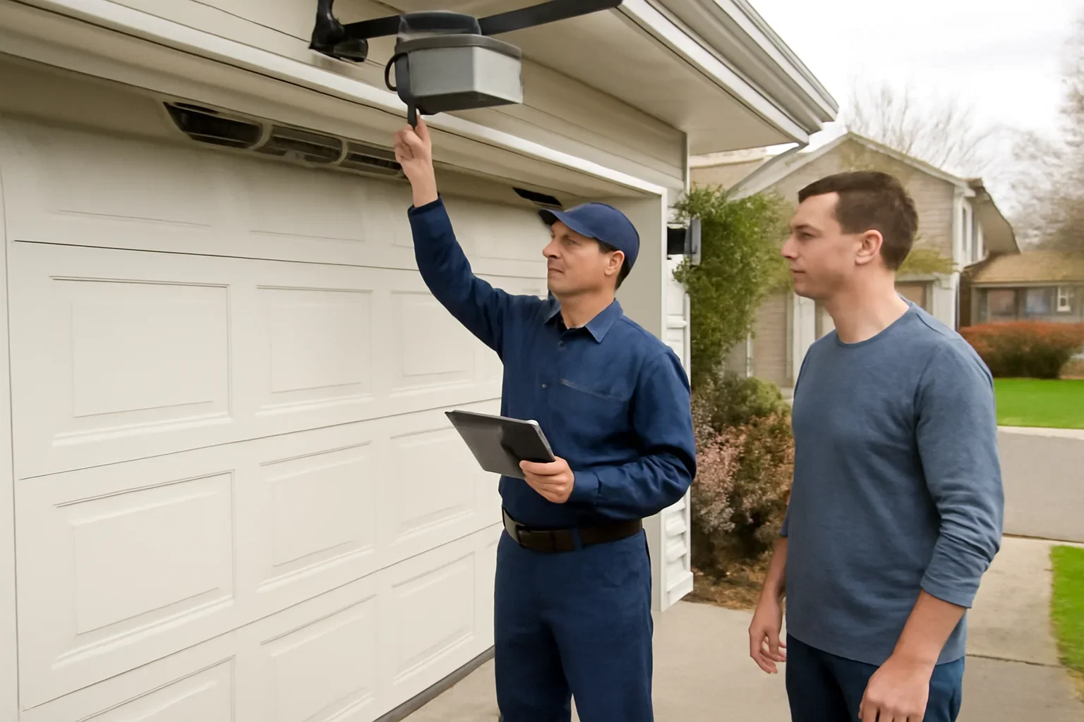 Garage door opener repair in Salmon River for a residential property