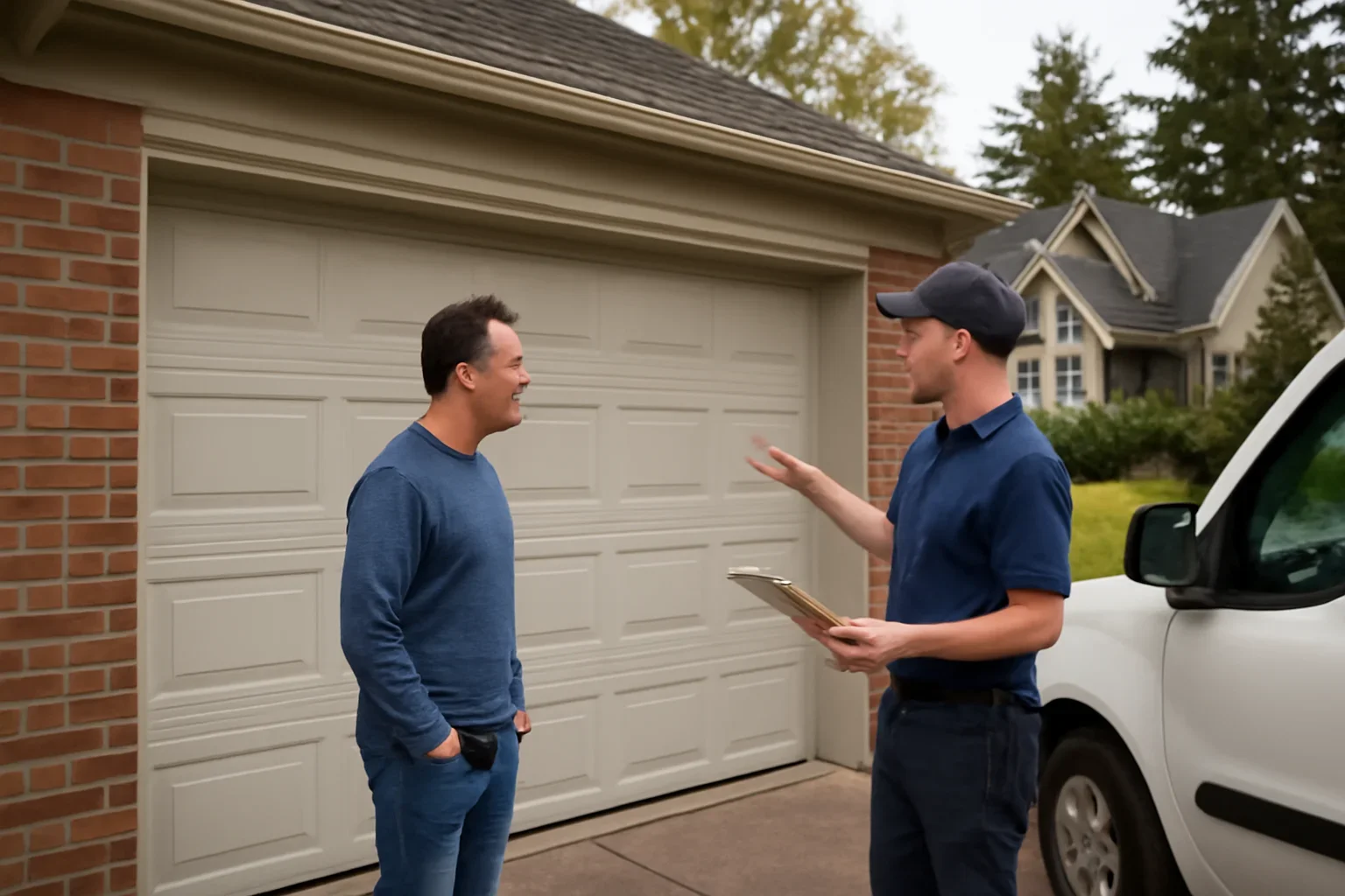 Garage door repair in Salmon River for a residential property