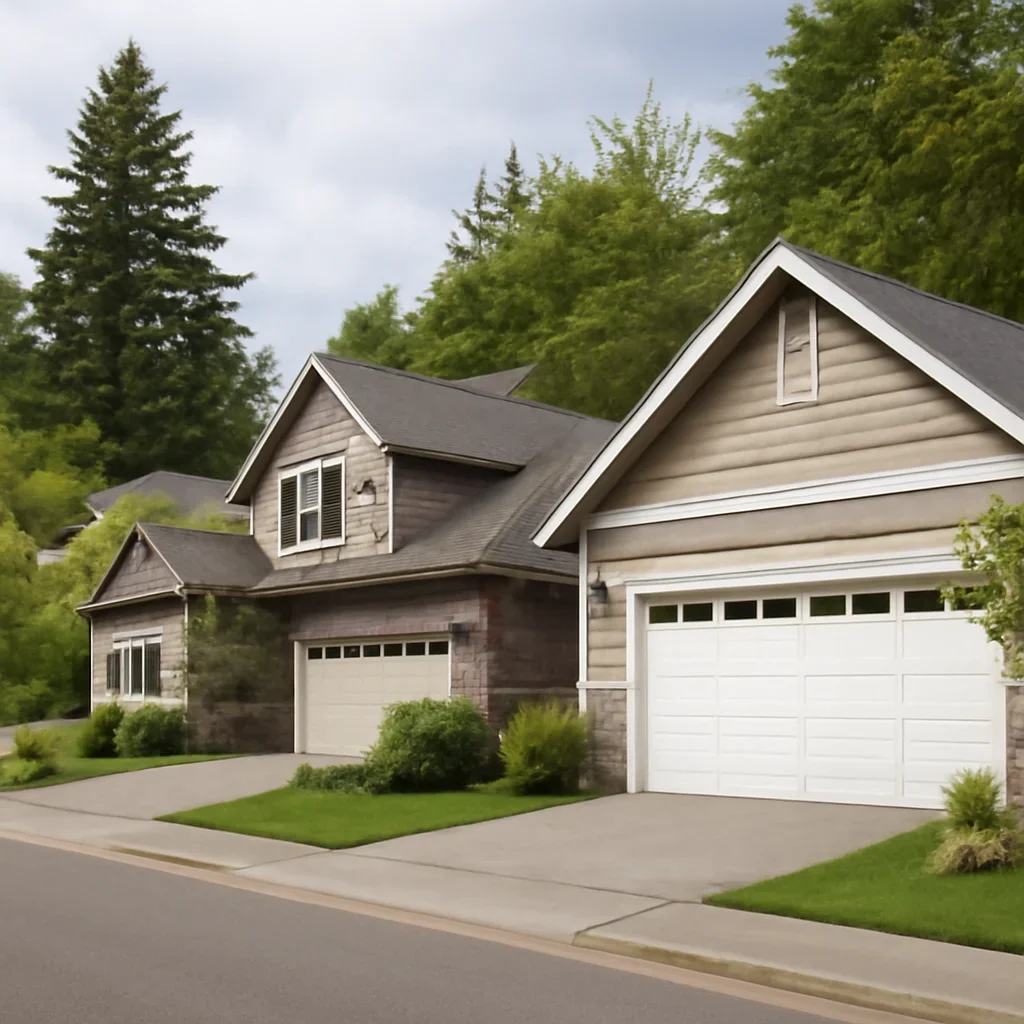 Garage doors on residential and rural properties in Salmon River Langley