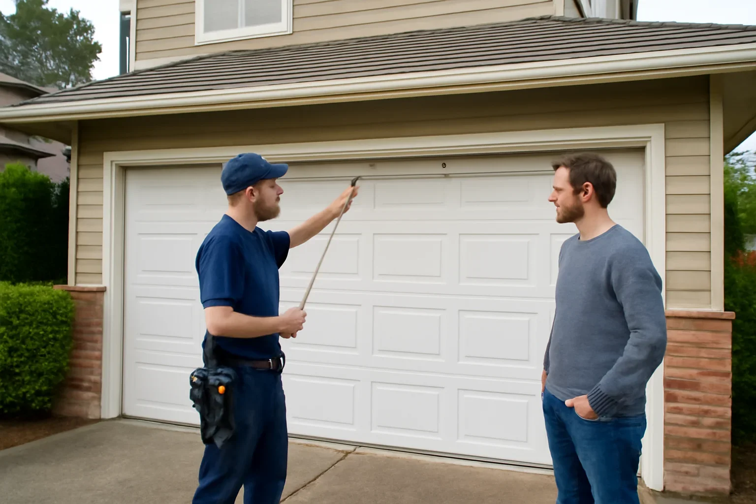 Garage door spring repair in Salmon River for a residential property