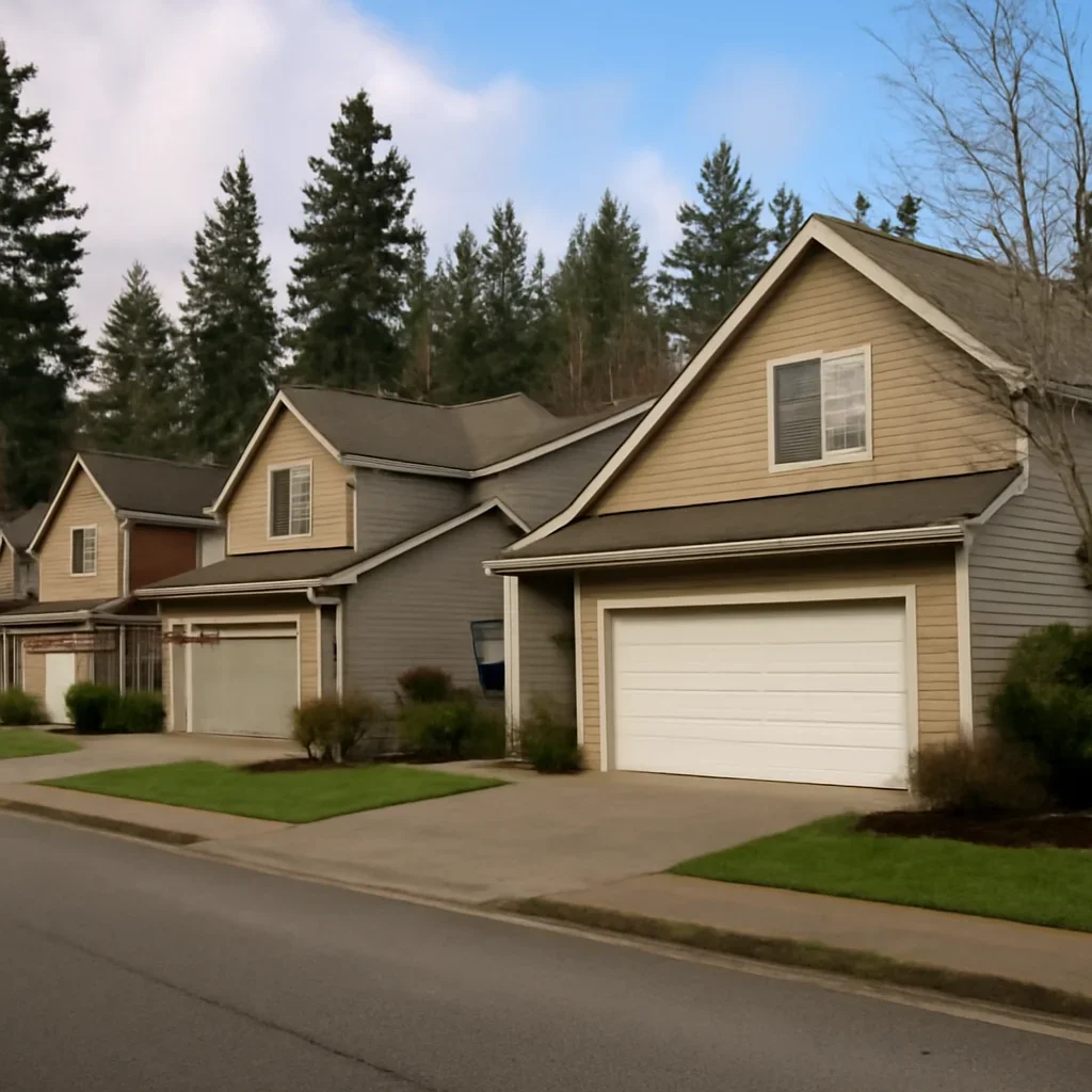 Garage doors on residential and rural properties in Salmon River Langley