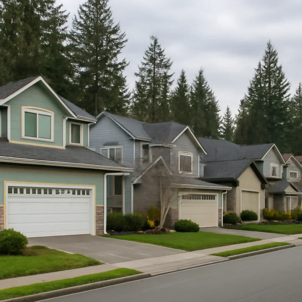 Garage doors on residential and rural properties in Salmon River Langley