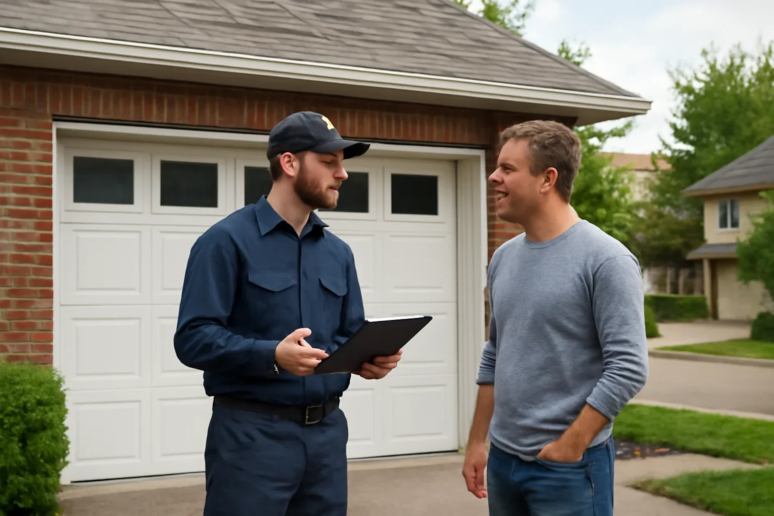 Garage door services in Walnut Grove for a residential property