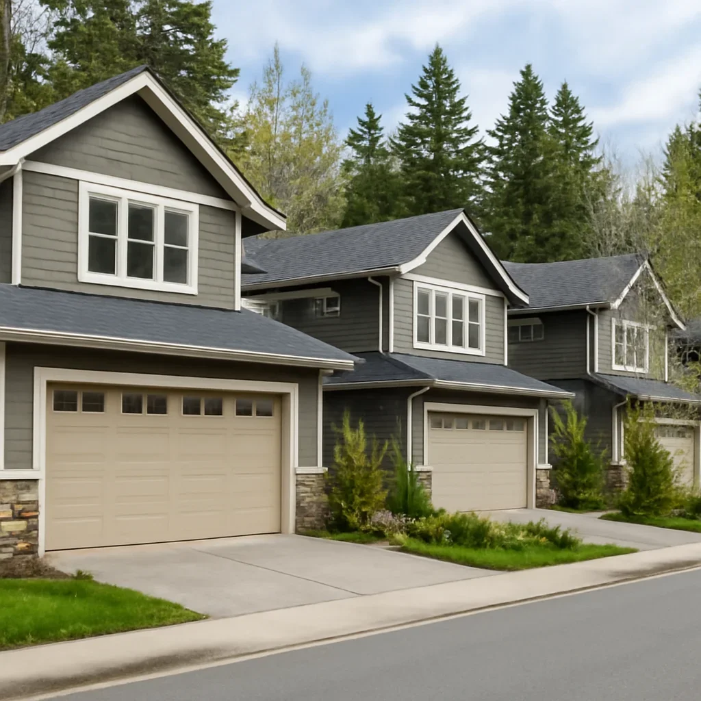 Detached and attached residential garages in Willoughby Langley