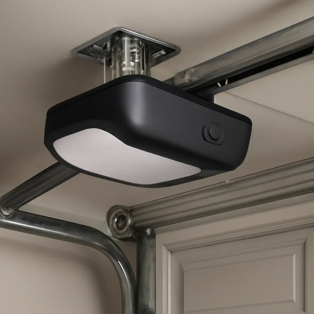 Smart garage door opener, controls and connected access equipment