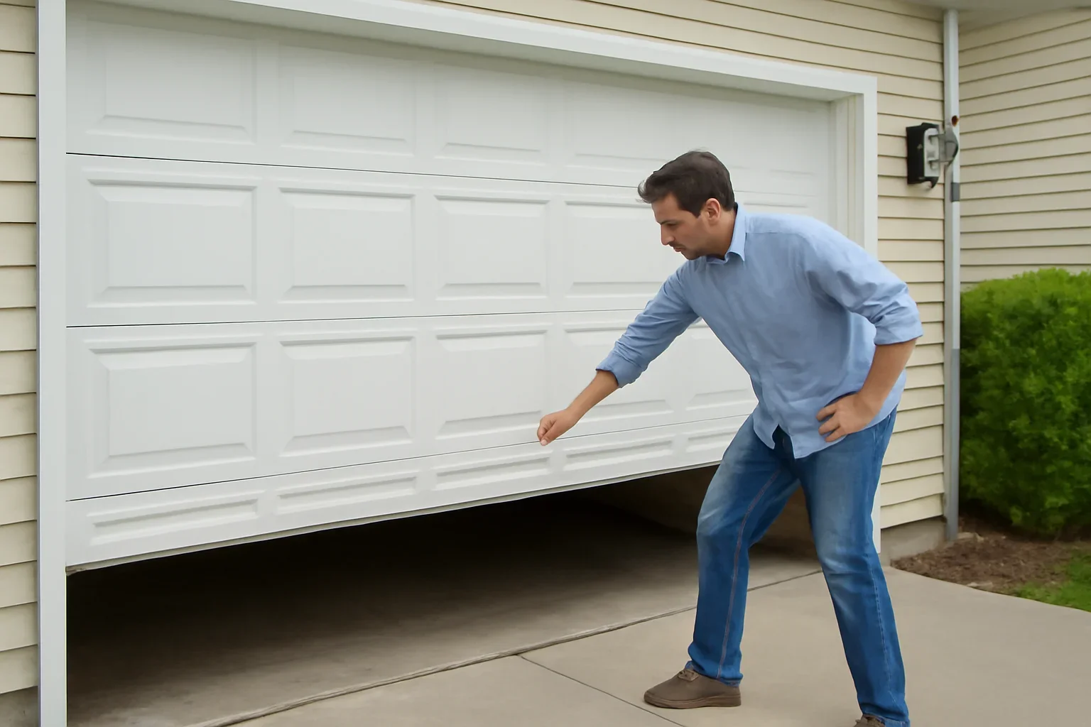 Garage door not closing at a residential property in Langley