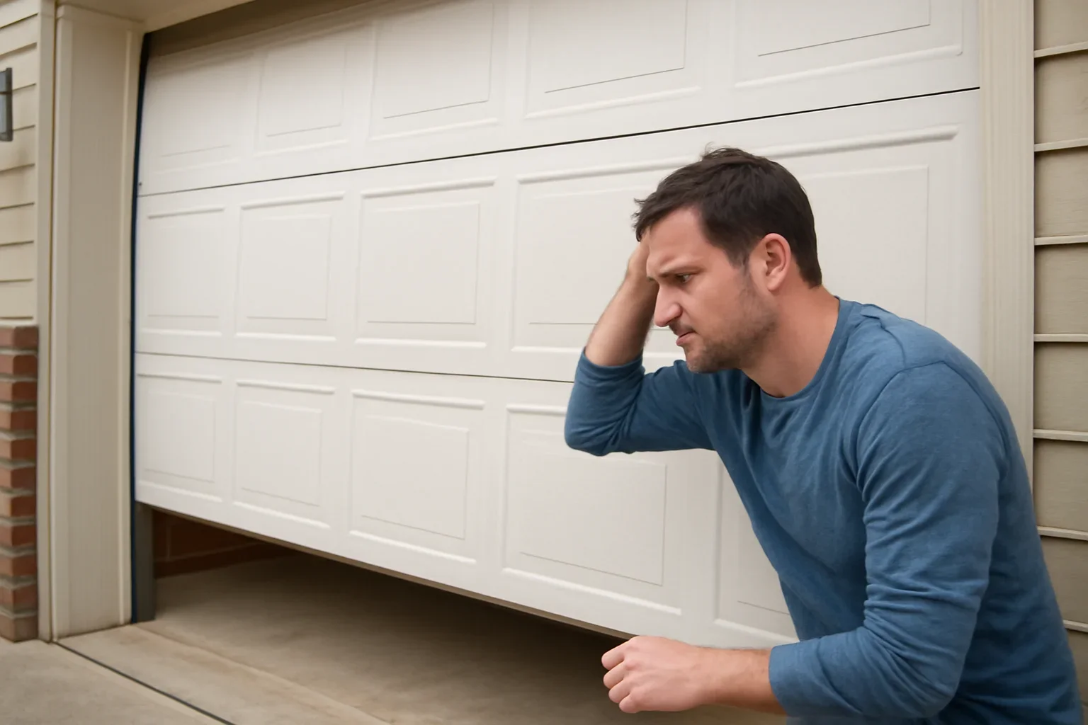 Garage door not opening at a residential property in Langley