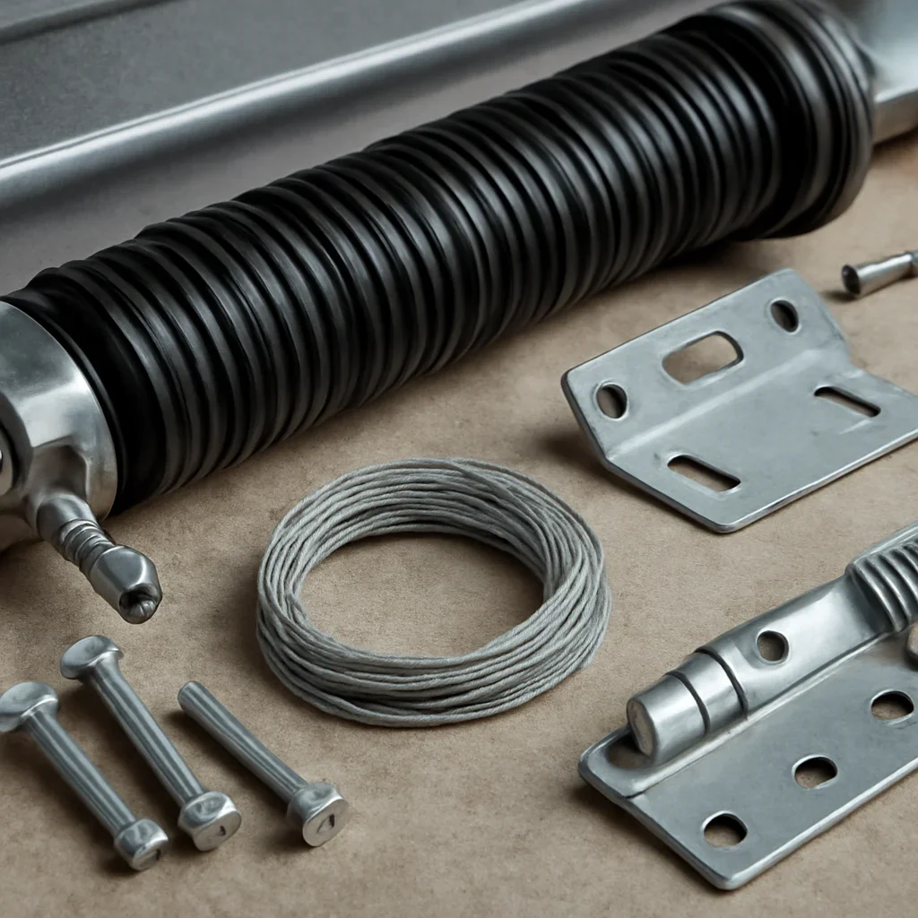 Garage door tracks, springs and hardware included in a replacement cost assessment