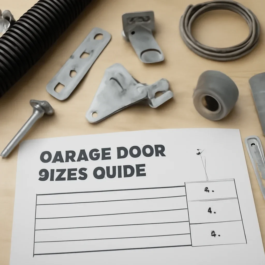 Garage door opening, tracks, headroom and backroom measurements in a Langley garage