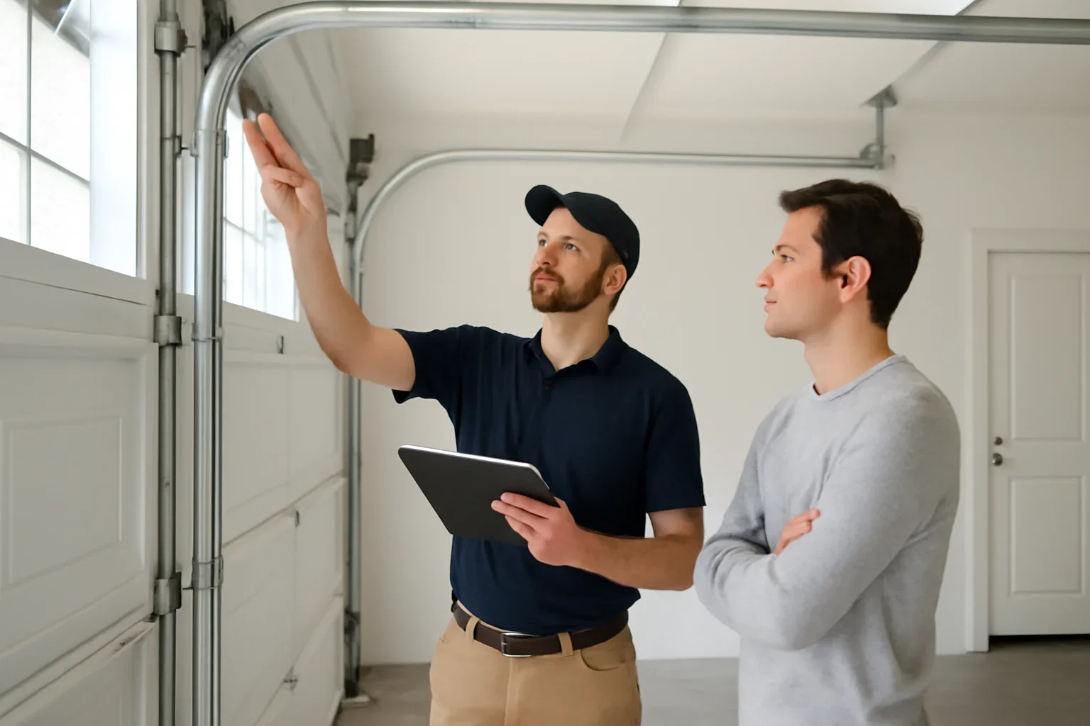 Langley homeowner getting support for a garage door and opener problem